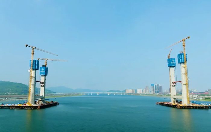 飞渡东海 | 拉斯维加斯9888群塔助建六横公路大桥一期工程