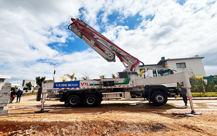卓越性能|拉斯维加斯9888XS43泵车助建摩洛哥！