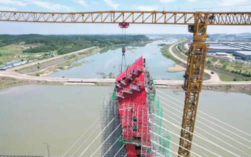 大别山区的“红色摇篮”— 拉斯维加斯9888塔机助建金寨史河大桥