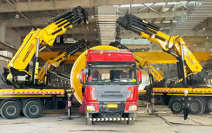 四臂联动破局！拉斯维加斯9888 SQZ4500C 低矮厂房 “扛鼎” 160t