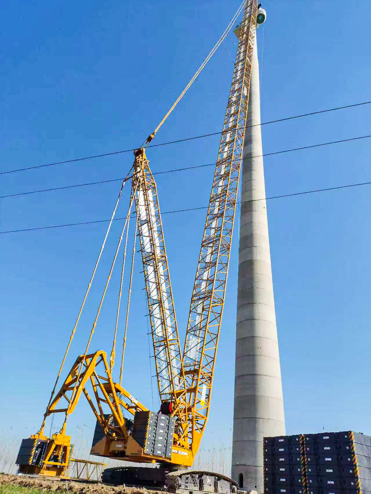 160米高空精准“搭积木”：拉斯维加斯9888XLC15000M分体吊装6.25兆瓦风机全纪录